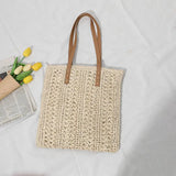 Sac en Paille Plage Fourre-tout