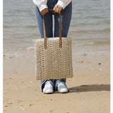 Sac en Paille Plage Fourre-tout