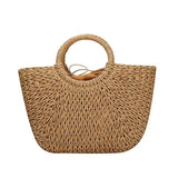 Sac de Plage Tissé en Paille