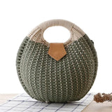 Sac en Osier Rond - Femme