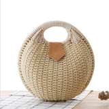 Sac en Osier Rond - Femme