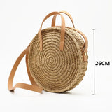 Sac Rond Tissé en Paille