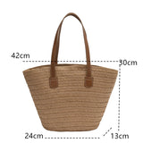 Sac de Plage Cabas en Osier