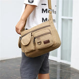 Sac Messenger Homme Toile